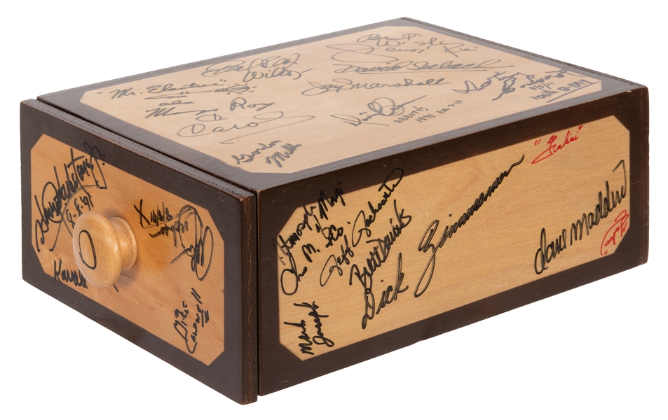Abbott’s Deluxe Drawer Box, Signed.