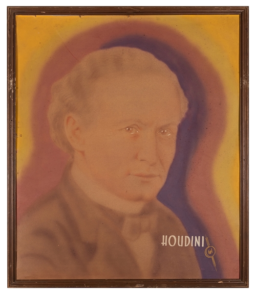Portrait of Harry Houdini.