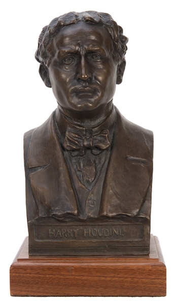 Bronze Bust of Harry Houdini.