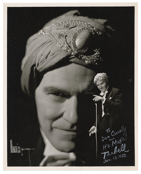 Signed Stage Portrait of Harlan Tarbell.
