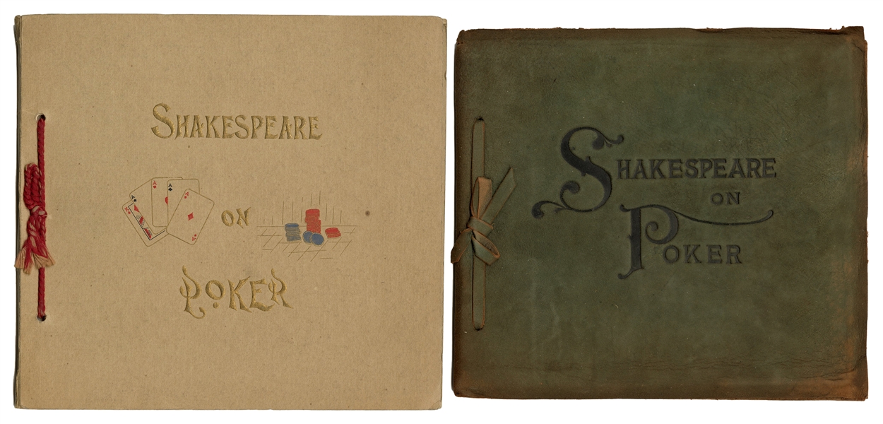 Shakespeare on Poker. Two Editions.