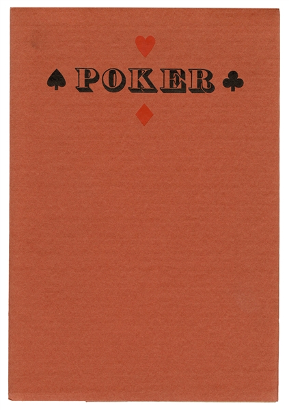 Poker as It Was Played in Deadwood in the Fifties.