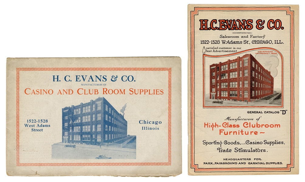 H.C. Evans & Co. High Class Clubroom Furniture. Catalog “D.”