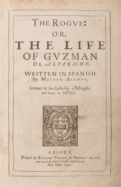 The Rogue; or, the Life of Guzman de Alfarache.