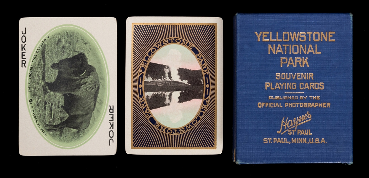 Yellowstone National Park Souvenir Playing Cards.