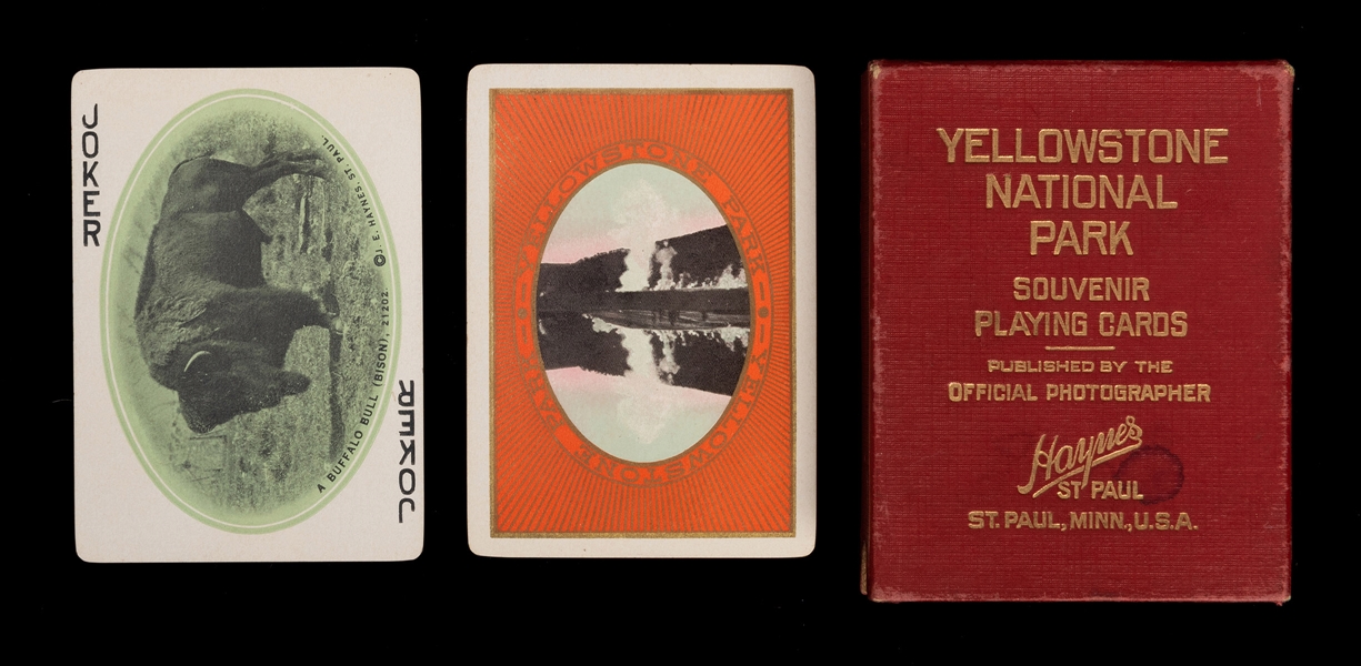 Yellowstone National Park Souvenir Playing Cards.