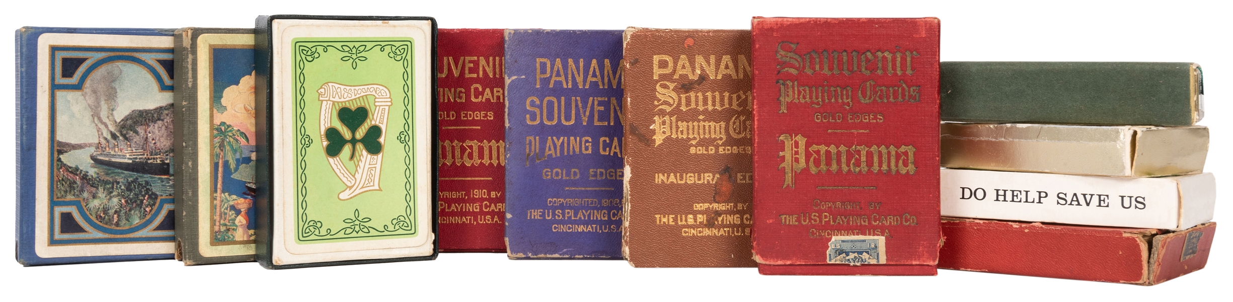 Lot of Souvenir Travel Playing Card Decks. Panama, Ireland, East Africa.
