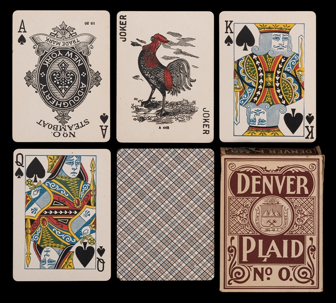 A. Dougherty Denver Plaid No. 0 Playing Cards.