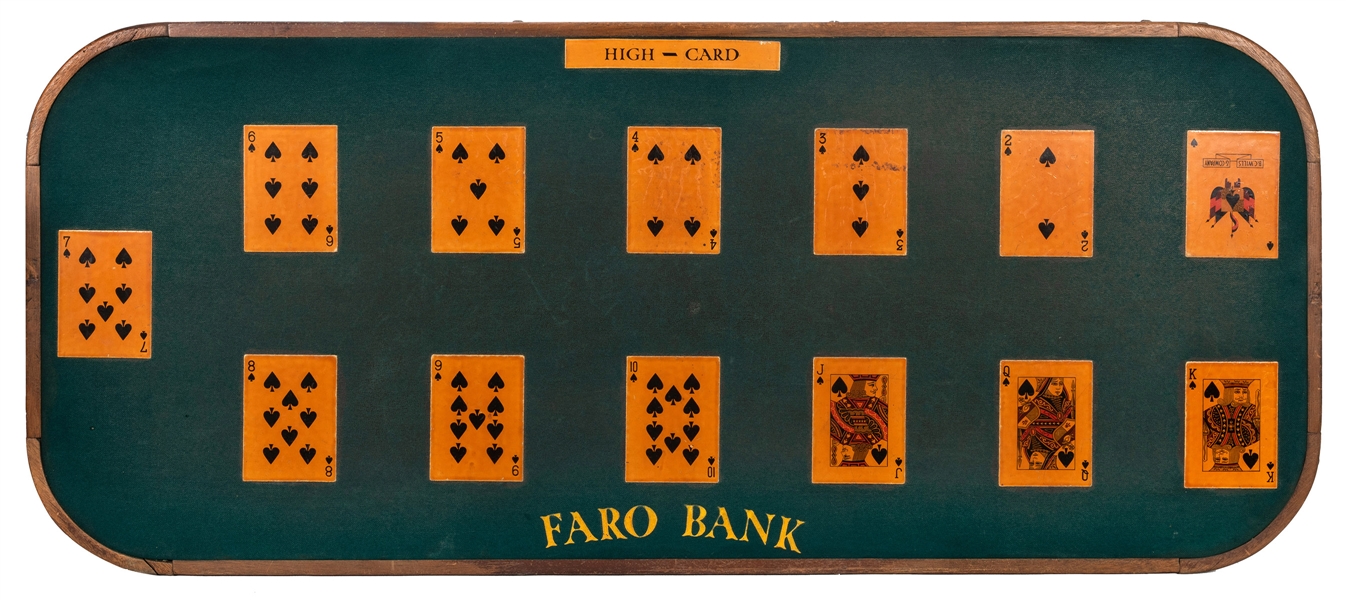 B.C. Wills Faro Bank Layout.