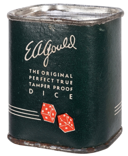 Tamper Proof “Dice in a Can.” 