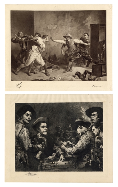 Two 19th Century Gambling Prints.