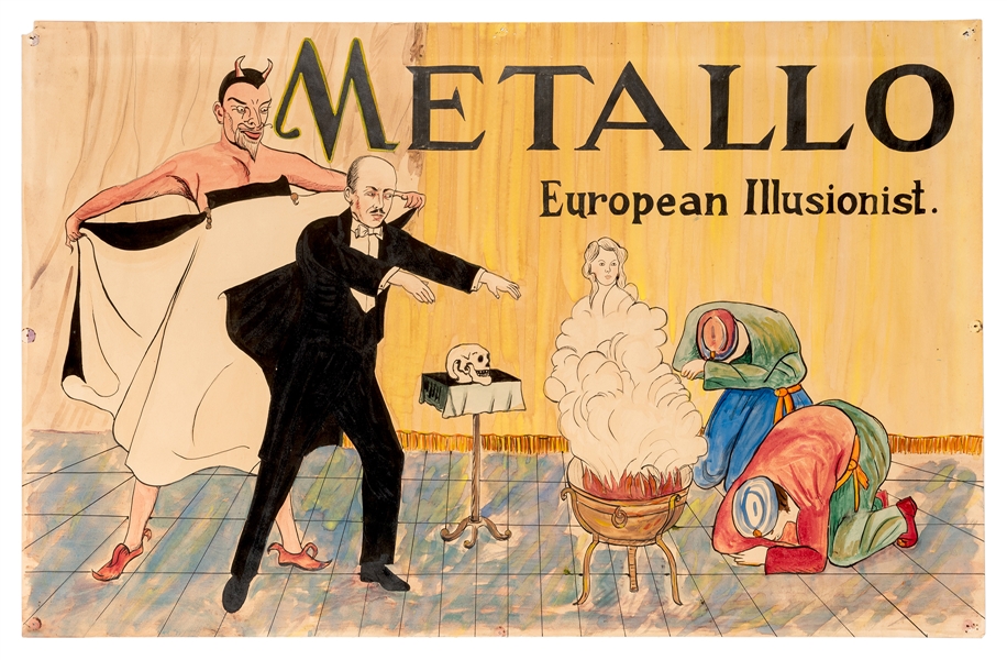 Metallo. European Illusionist. [Original Poster Artwork].