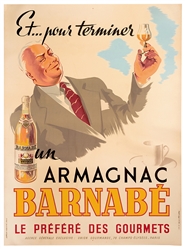 Et…Pour Terminer un Armagnac Barnabe. Paris: Damour, 1945.