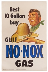 Gulf No-Nox Gas. Circa 1950s.
