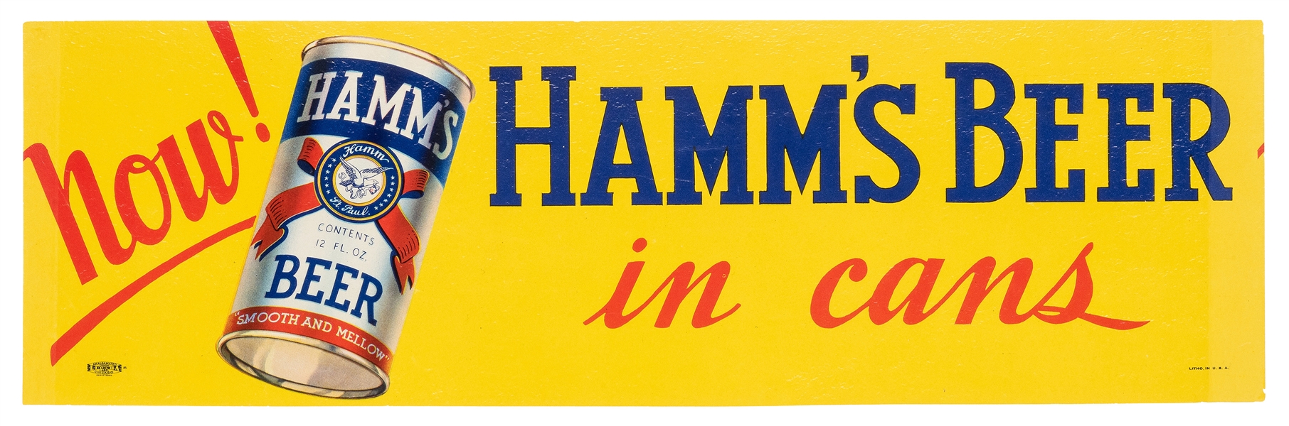 Hamm’s Beer. Now In Cans!.