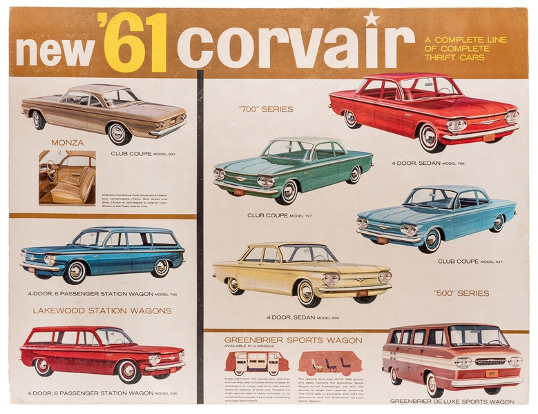 New ‘61 Corvair. 1961. 