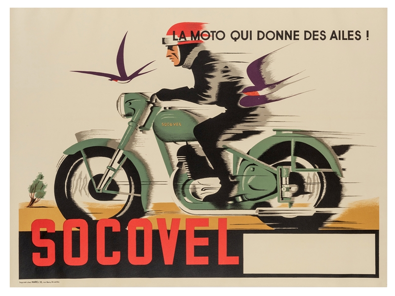 Socovel Motorcycle. Bara: Chez Marci, ca. 1940s. 