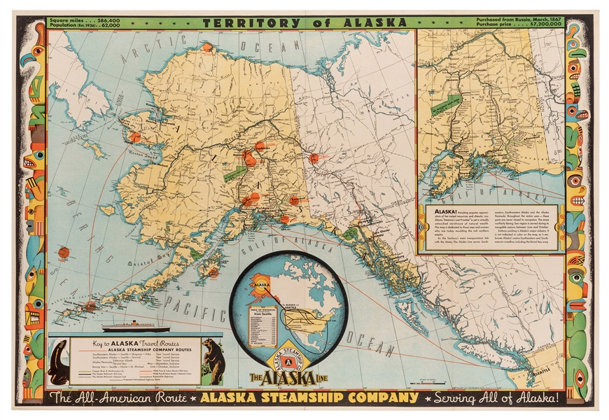 The Alaska Line. Alaska Steamship Co. 