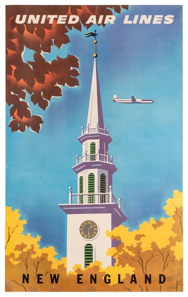 Binder, Joseph (1898-1972). New England. United Air Lines. 