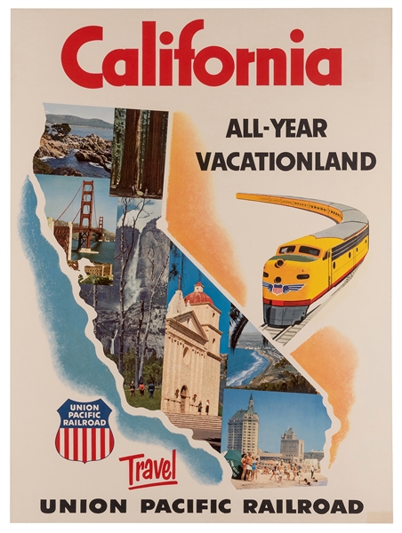 California. Go Union Pacific Railroad. 