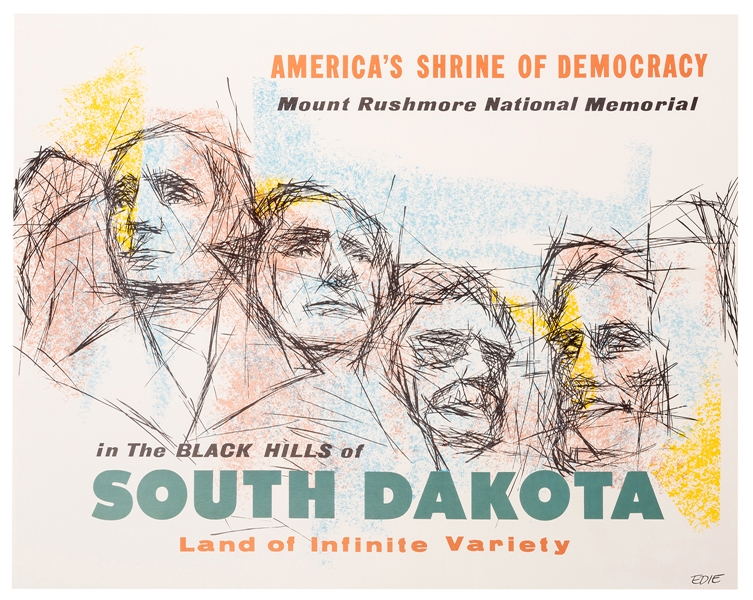 Edie. South Dakota. America’s Shrine of Democracy. 