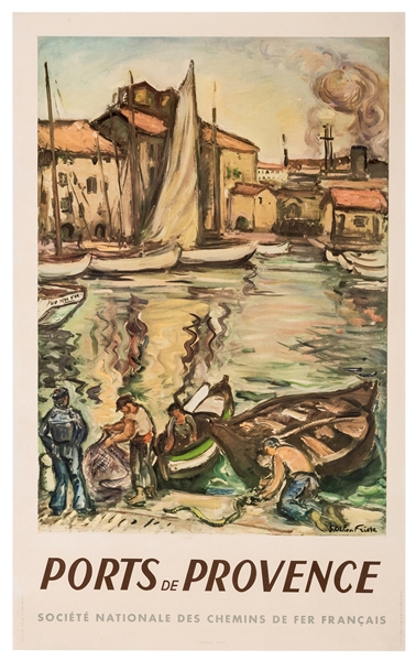 Friesz, Emil-Othon (French, 1879-1949). Ports de Provence. 
