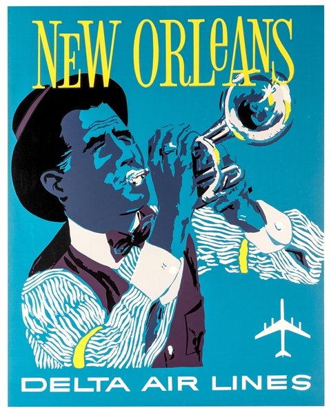 Hardy, John (American, 1923-2004). New Orleans. Delta Air Lines.