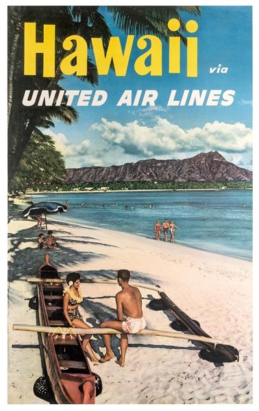 Hawaii Via United Air Lines. 