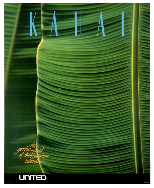 [Hawaii] Kauai. United. The Garden Island of the Hawaiian Islands. 1980s. 