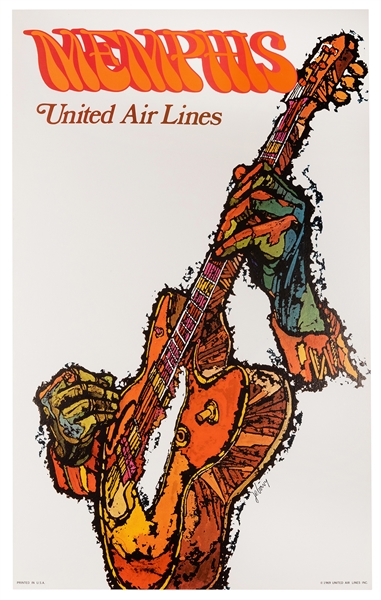 Jebary, James. Memphis. United Air Lines. 1969. 