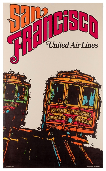 Jebary, James. San Francisco. United Air Lines. 1967. 