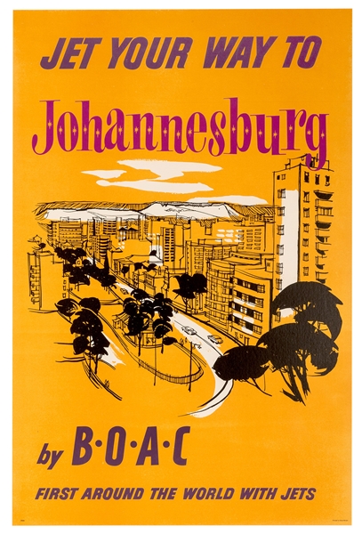 Jet Your Way to Johannesburg. BOAC.