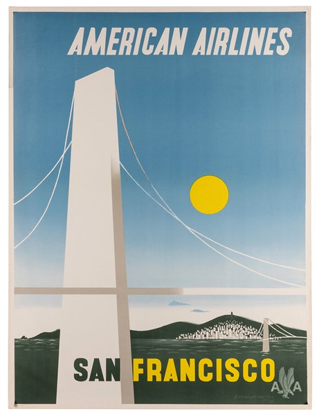 Kauffer, Edward Mcknight (1890-1954). American Airlines. San Francisco. 