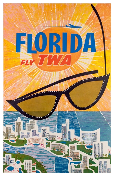 Klein, David (1918-2005). Florida. Fly TWA. 