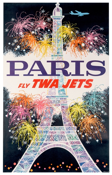 Klein, David (1918 – 2005). Paris. Fly TWA Jets. 1962.