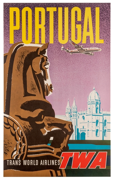 Klein, David (1918-2005). Portugal. Trans World Airlines. TWA. 