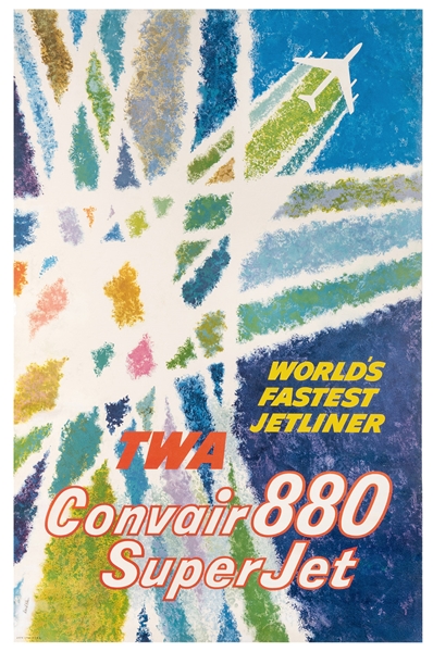 Klein, David (1918-2005). TWA Convair 880 SuperJet. 