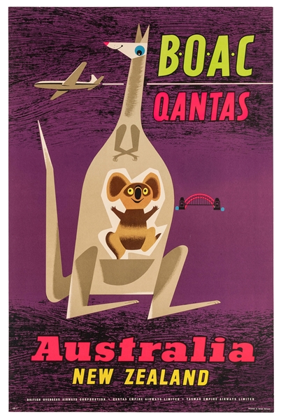 Laban, Maurice (1912-1970). BOAC. Qantas. Australia New Zealand. 