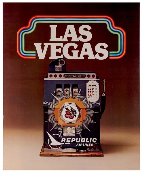 Las Vegas. Republic Airlines. 1970s. 