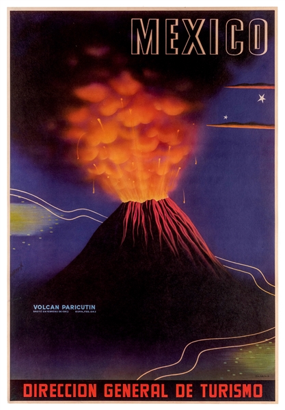 Mexico. Volcan Paricutin. 1944. 