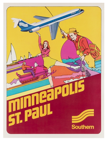 Minneapolis / St. Paul. Southern Airways. 1970s.