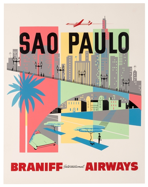 Sao Paulo. Braniff International Airways. 