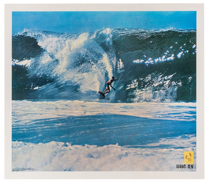 [Surfing] Boyd, Duke. Hang Ten Surfwear / Butch Van Artsdalen Pipeline. Circa 1965. 