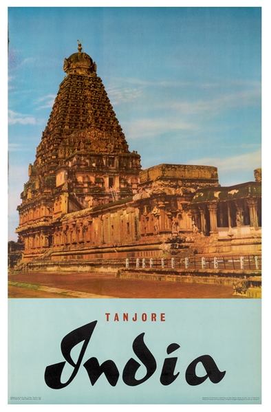 Tanjore India. Calcutta: The Eagle Lithographing Co., 1958. 