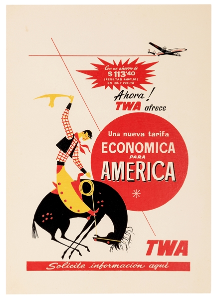 TWA. USA Constellation Cowboy. 