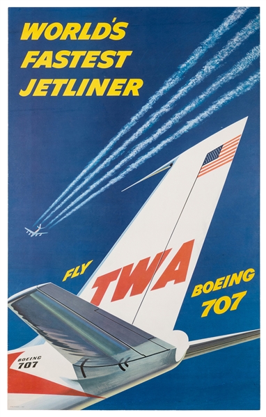 TWA. World’s Fastest Jetliner. 