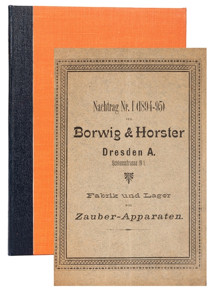 Borwig & Horster. Magic Catalog/Price list. 