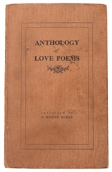 Burne, S. Wynne. (pseud. Stanley Collins). Anthology of Love Poems. 