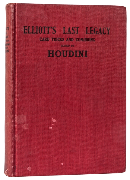 Houdini, Harry (Ehrich Weisz). Elliott’s Last Legacy. 