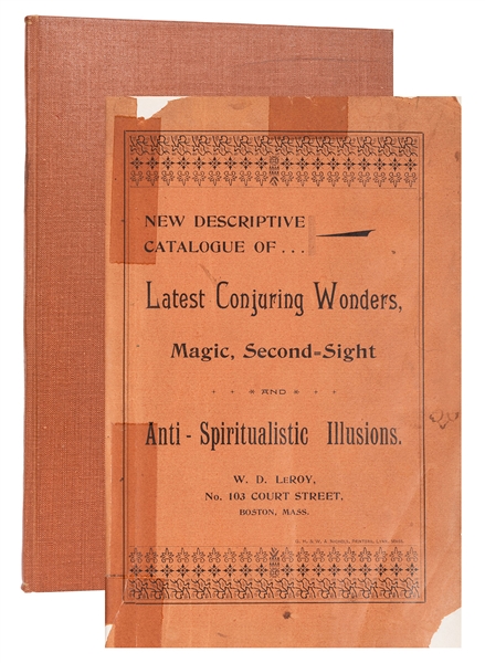 [LeRoy, W.D.] New Descriptive Catalogue of Latest Conjuring Wonders, Magic, Second-Sight and Anti Spiritualistic Illusions.
